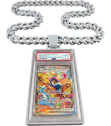 graded card chain TrophySmack Slab Display Compatible with (PSA, CGC, Beckett, TAG) Standard Sized Slabs Color: 🟢🔵 Simic (UG) Each slab case comes 15 Most Expensive Pokémon Color:Aurora