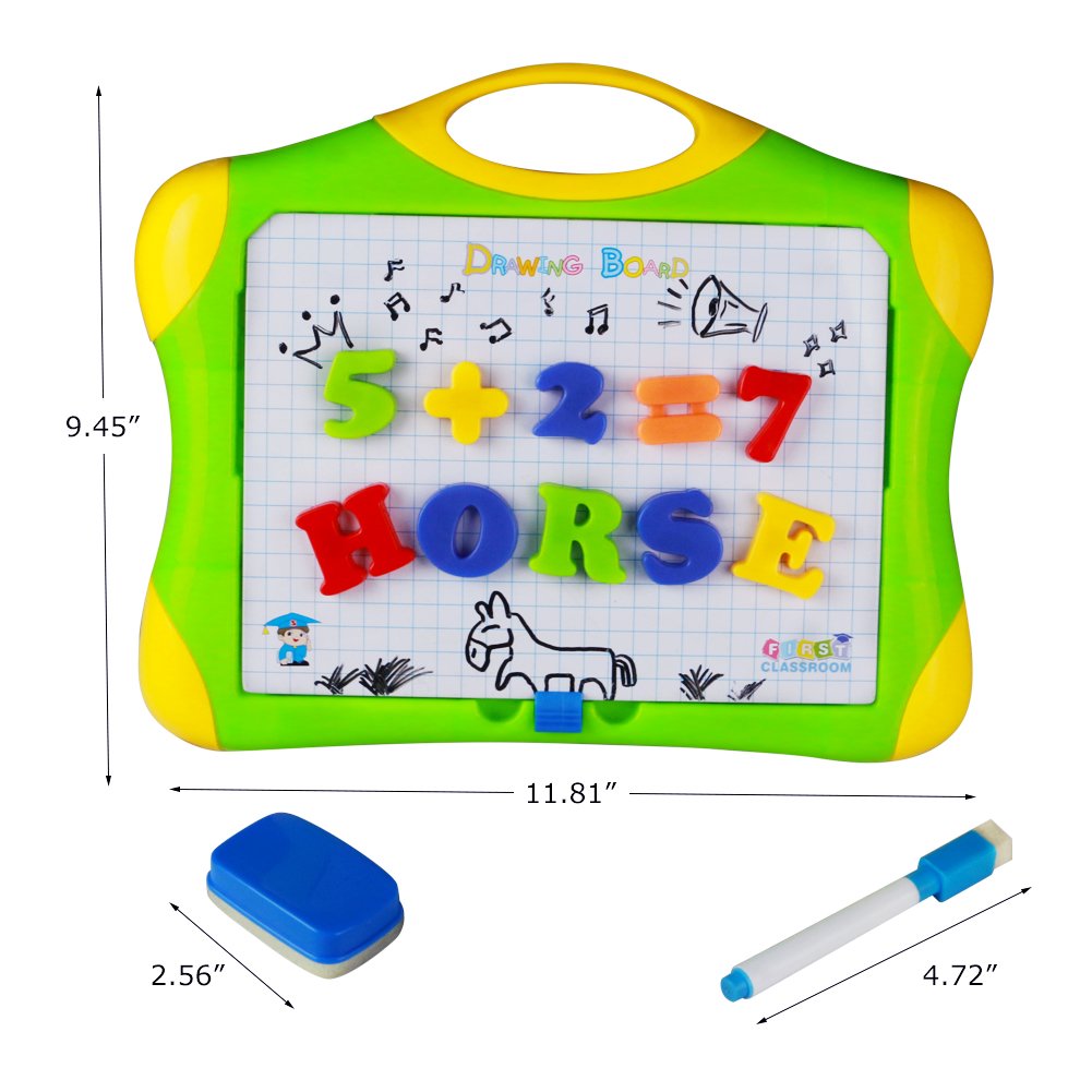 Giochi Lavagna Magnetica ABC Puzzle Magnetico Lettere Numeri 57pcs per 3+