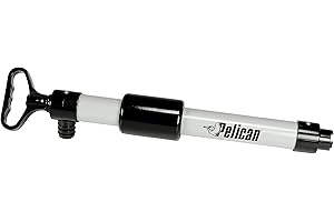 Pelican Bilge Floating Hand Pump - Kayak / Canoe / Boat Water Hose Evacuation (Black & Grey)
