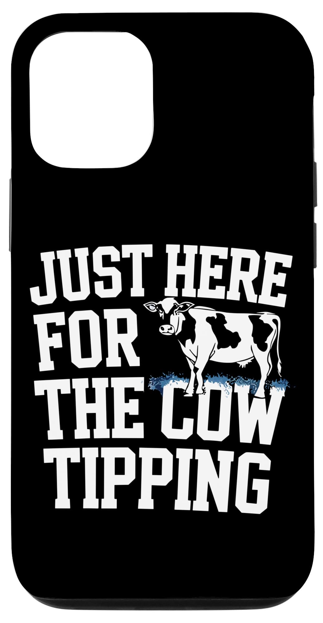 iPhone 13 Pro Funny Cow Tipping Joke Country Life Prank Case