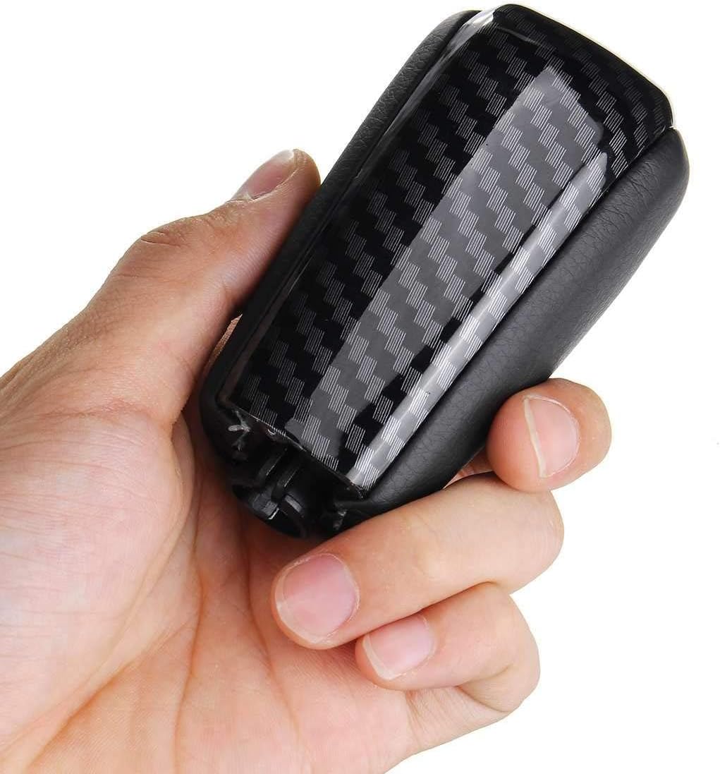 XXYHYQHJD Gear Shift Knob Carbon Fiber Car AT Gearstick Shifter for T-o-y-o-t-a Prado FJ150 Cruiser for L-e-x-u-s GX460 GX470