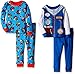 Thomas the Train Little Boys' Time To Conduct 4-Piece Pajama Set, Blue, 2T