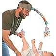 DINGLE DANGLE - Diaper Changing Distractor - Diaper Changing Helper Headband, Baby Mobile, & Sensory Rattle. Newborn Essentials Must Haves - Great Baby Registry or Shower Gift - Featured on Shark Tank