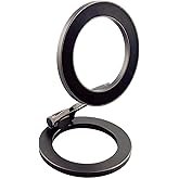 GATYZGEAR - Magnetic Car Mount Ring | Nylon MagSafe Compatible Magnetic Mount| Double-Sided, Flexible & Adjustable Mount for iPhone | Perfect for Use Gym Equipment or Vehicle | Black – 1.5 Pound