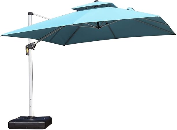 Amazon Com Purple Leaf 11 Feet Double Top Deluxe Square Patio