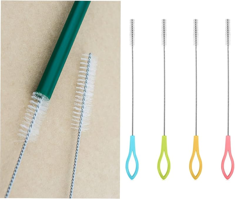 Siqian Water Bottle Straw Cleaning Brush 4Pcs 20cm 304 Stainless Steel