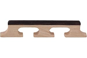 Yibuy 4 String Banjo Ukulele Banjolele Maple and Ebony Bridges