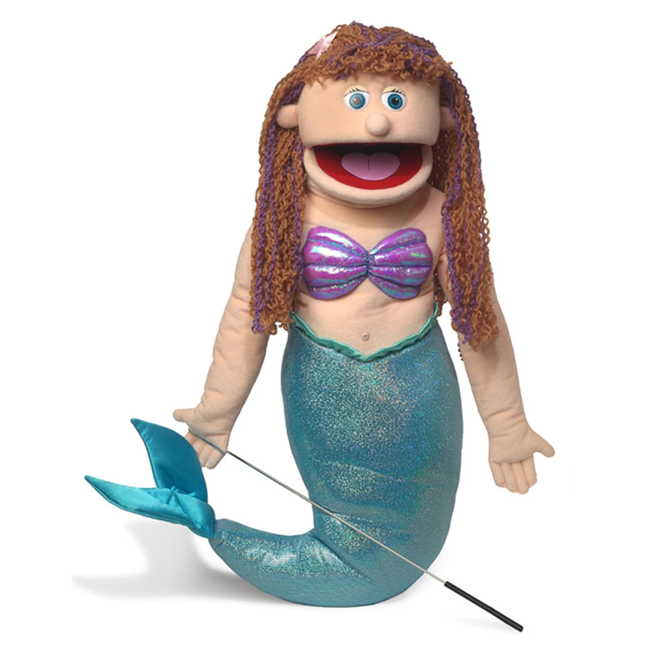 Mermaid, Peach Girl, Full Body, Ventriloquist Style Puppet, 65cm