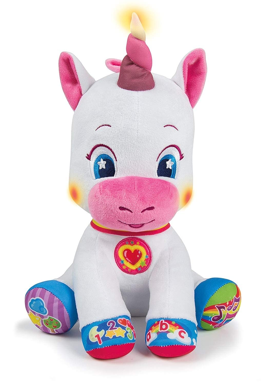 Clementoni 61293 - Baby Unicorn interactive plush for toddlers, ages 6 months plus