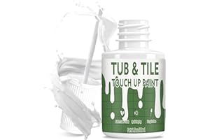 Tub and Tile Paint, Quick-Dry Bathtub Paint, Gloss White Paints Touch Up Pen, Tile Repair Kit for Scratches & Chips on Tubs, 