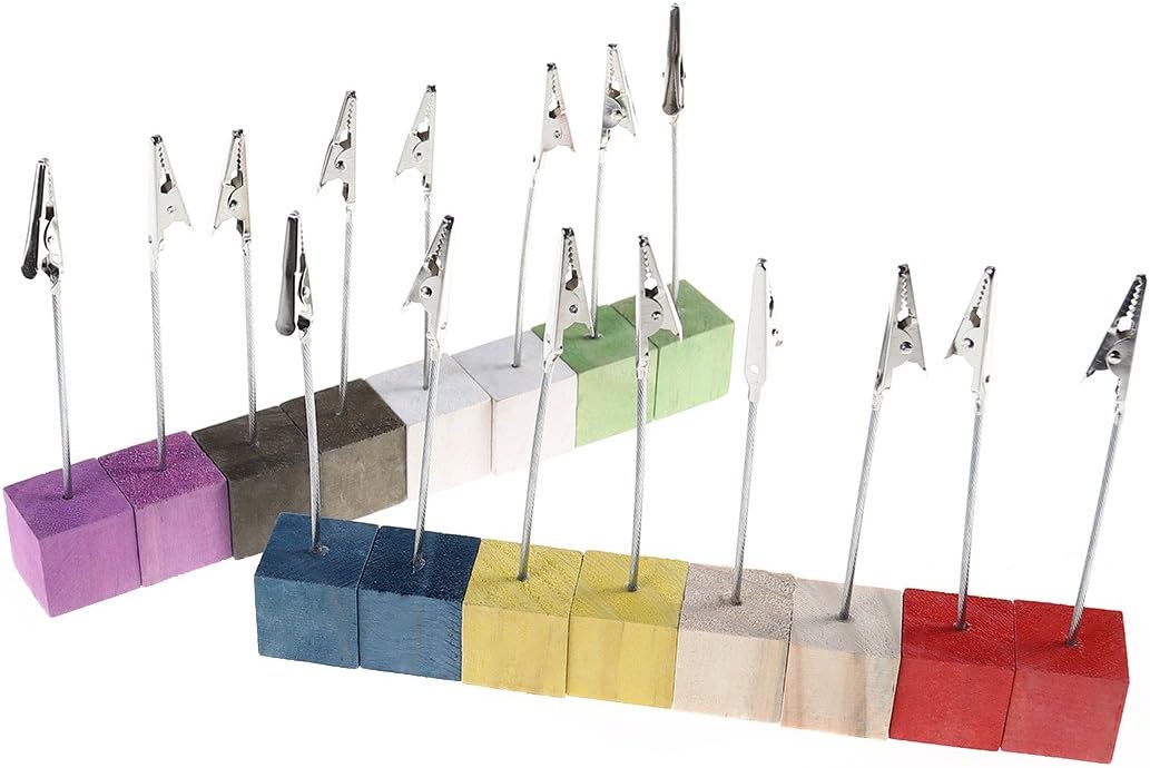 NUOLUX 16Pcs Photo Clip Holders Memo Holder for Pictures Card Paper