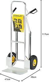 Stanley Aluminium Hand Truck 200kg SXWTC-HT525 Silver with Pneumatic Wheels view 7