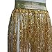 Pinda Holographic High Waisted Sequin Fringe Skirt