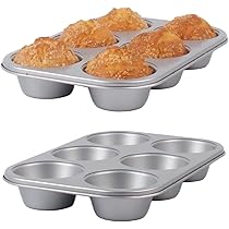 Large Muffin Pan Jumbo Monfish Jumbo Muffin Pan 6-Cup Carbon