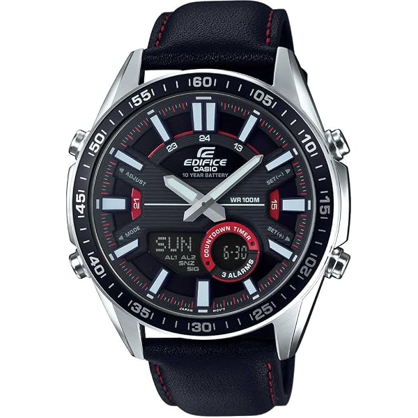 Relógio masculino solar CASIO WAVE CEPTOR (WVA-M640B-1A2JF) com 6