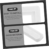 Homoyoyo 10pcs Plastic Window Screen Repair Corner Brackets 90-Degree Internal view 5