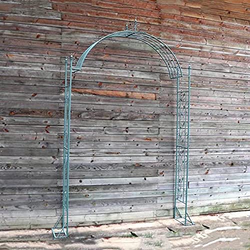 SAFGH Gartenbogenrahmen Einfach zu montieren für Kletterpflanzen Rosenstütze Rosenbogen, Retro Schmiedeeisen Metallbogen… – Bild 3
