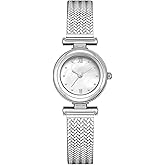 BESTKANG Elegant Women's Watch with Stainless Steel Mesh Band - Stylish Minimalist Design, Water-Resistant, Perfect for Casual & Formal Occasions