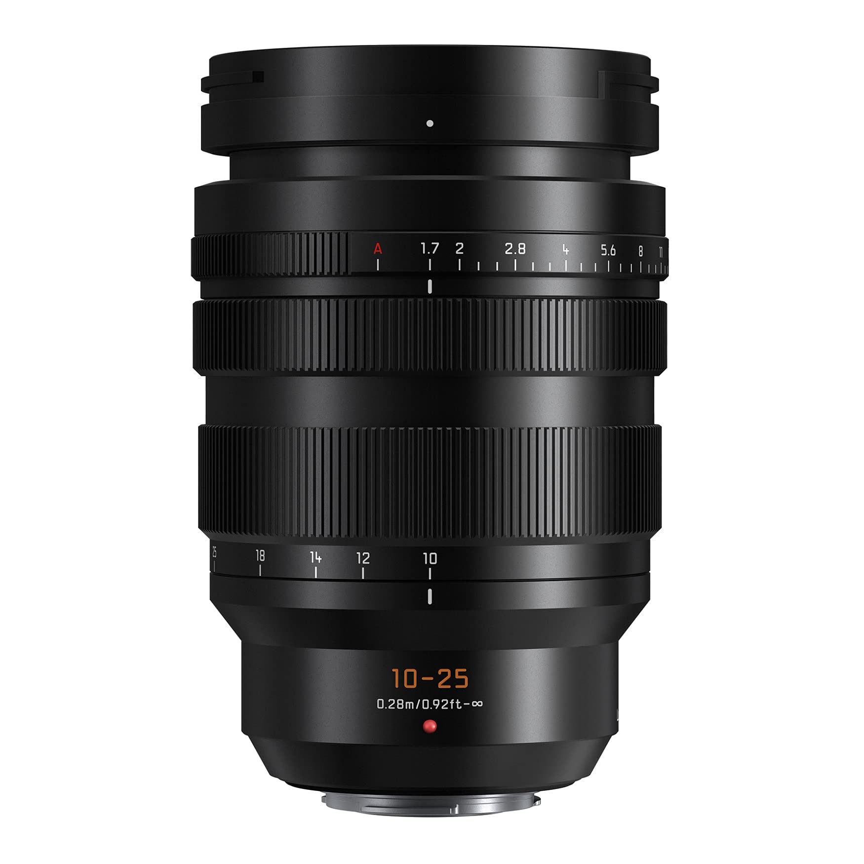 Panasonic Lumix G Leica DG Vario-Summilux 10-25 mm, F1.7 ASPH. Lente, apertura continua, rendimiento de vídeo, montura micro cuatro tercios sin espejo, H-X1025
