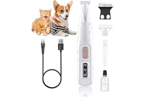 OFUCAB Saffory Dog Trimmer, Pet Micro Precision Saffory Paw Trimmer, Rechargeable Saffory Electric Dog Trimmer, Saffory Dog Paw Trimmer Waterproof, Saffory Trimmer for Paws Eyes Ears Face Rump, Cats & Dogs