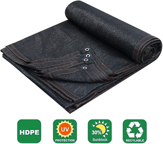 LFSTY Sonnenschutznetz Schattennetz Schwarzes Sonnensegel Schattentuch
