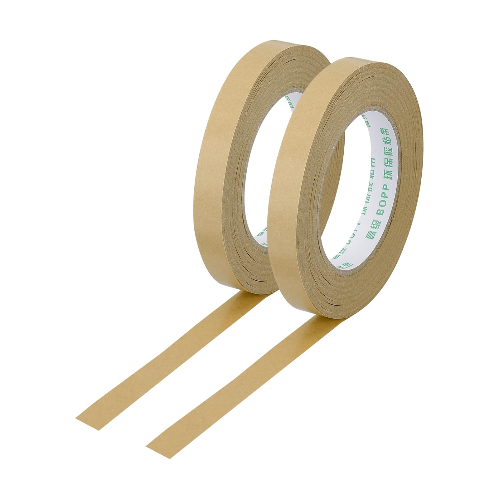 PATIKIL 0.6" x 55 Yards Brown Packing Tape, 2 Roll Heavy Duty Kraft Tape Paper Gummed Tape for Sealing Cardboard Carton Boxes, Shipping, Moving, Masking