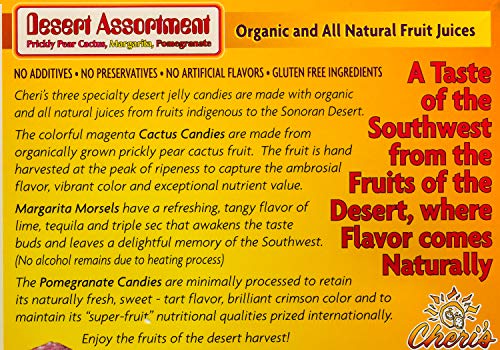 Desert Assortment Jelly Candies - Prickly Pear Cactus - Margarita, Pomegranate- Margarita - Tastes Great - Thumbnail 3