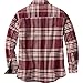 Legendary Whitetails Mens Deer Camp Fleece Lined Shirt Jac Mahogany Plaid Large