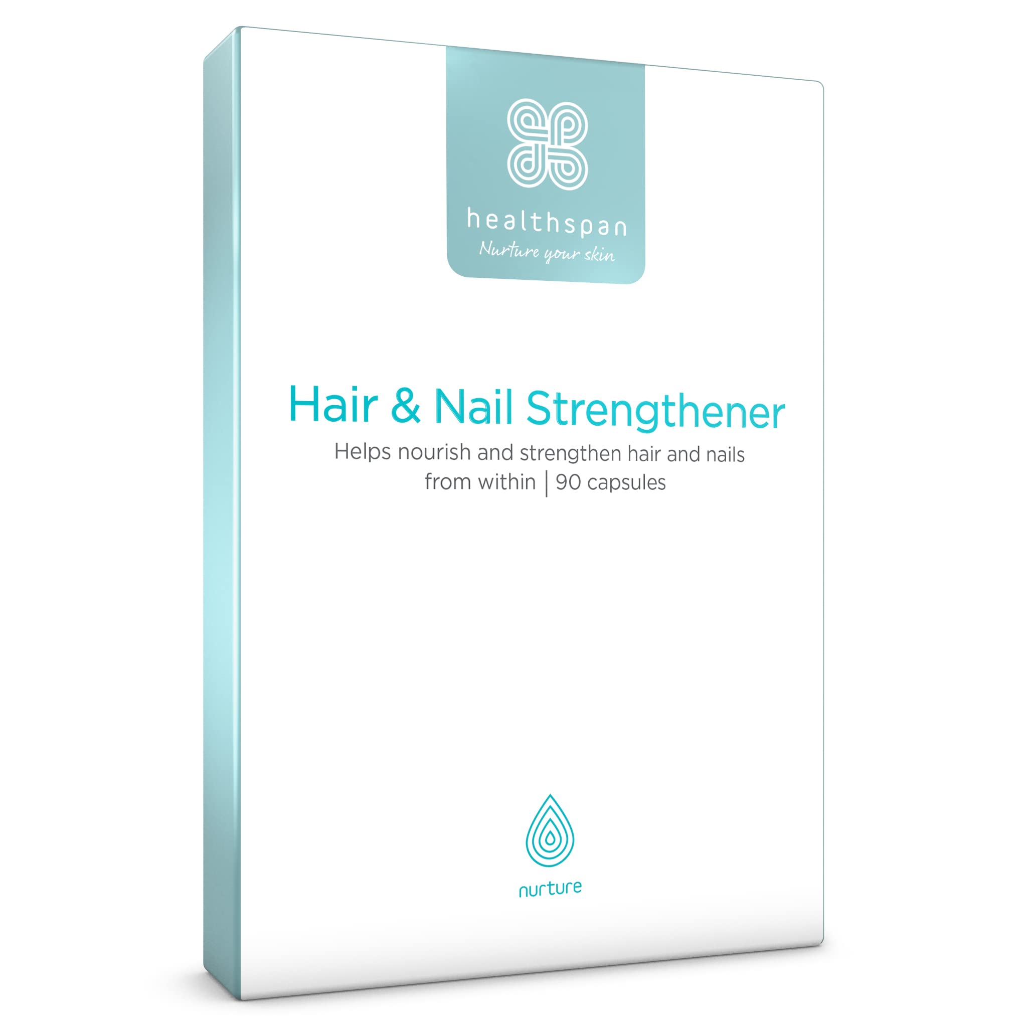 Healthspan Hair & Nail Strengthener (45 Days Supply) | Promote Glossy, Shiny Hair and Strong & Healthy Looking Nails | 18 Balanced Micronutrients | with OptiMSM & Vitamin B-Complex | Vegetarian