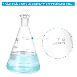 PATIKIL Erlenmeyer Flask, 1000ml 33.8oz Narrow