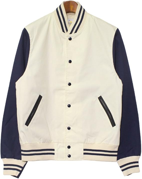 Amazon ジービー スポーツ Gb Sports スタジャン バルボア 4004 メンズ 02 アイボリー ネイビー L 並行輸入品 コート ジャケット 通販