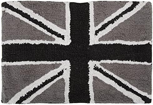 Otthon Home Union Jack Design Bath Mat/Rug (50cm x 80cm) (Black)