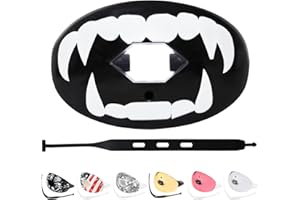 ZAKVOP Football Mouth Guard with Strap, Breathable MouthGuard for Youth and Adults, Teeth and Lip Protector