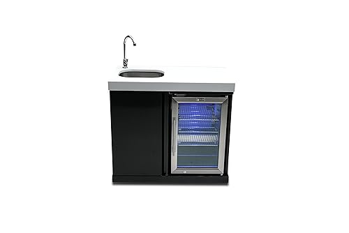 Mont Alpi MASF-BSS Black Stainless Steel Modular Beverage Center