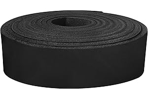 ELW 9-10 oz (3.6-4mm) Black Straps, Belts, Strips 1.75" Wide X 50" Length (4.5cm x 1.27m) Full Grain Leather Crazy Horse Belt