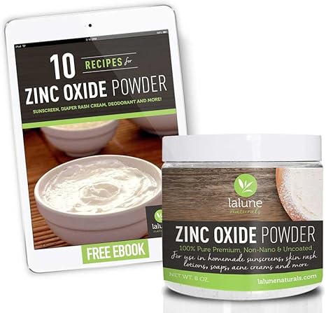 Zinc Oxide Powder Non Nano Uncoated 100 Pure Cosmetic Grade 10 Free Recipes And Scoop