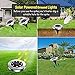 Solar Ground Lights,8 LED Disk Lights Solar Powered Waterproof Garden Pathway Outdoor in-Ground Lights with Light Sensor (Bright White 8 Packs)