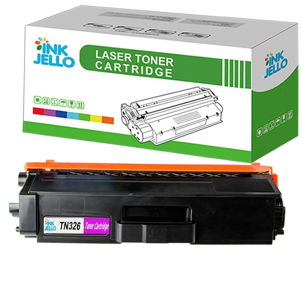 Inkjello Toner Cartridge For Printer, Compatible with Brother DCP-L8400CDN DCP-L8450CDW HL-L8250CDN HL-L8350CDW MFC-L8650CDW MFC-L8850CDW TN326M (Magenta)
