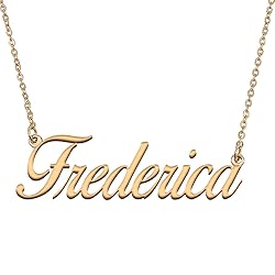 HUAN XUN Customized Custom Simple Any Name Necklace