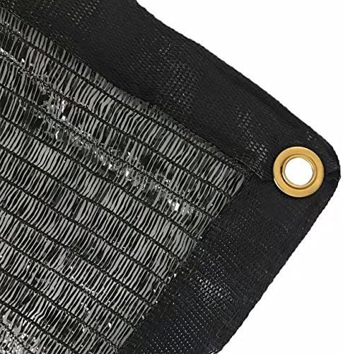 Casidy 50% Black Shade Cloth Taped Edge with Grommets UV Resistant 12ft x 8ft