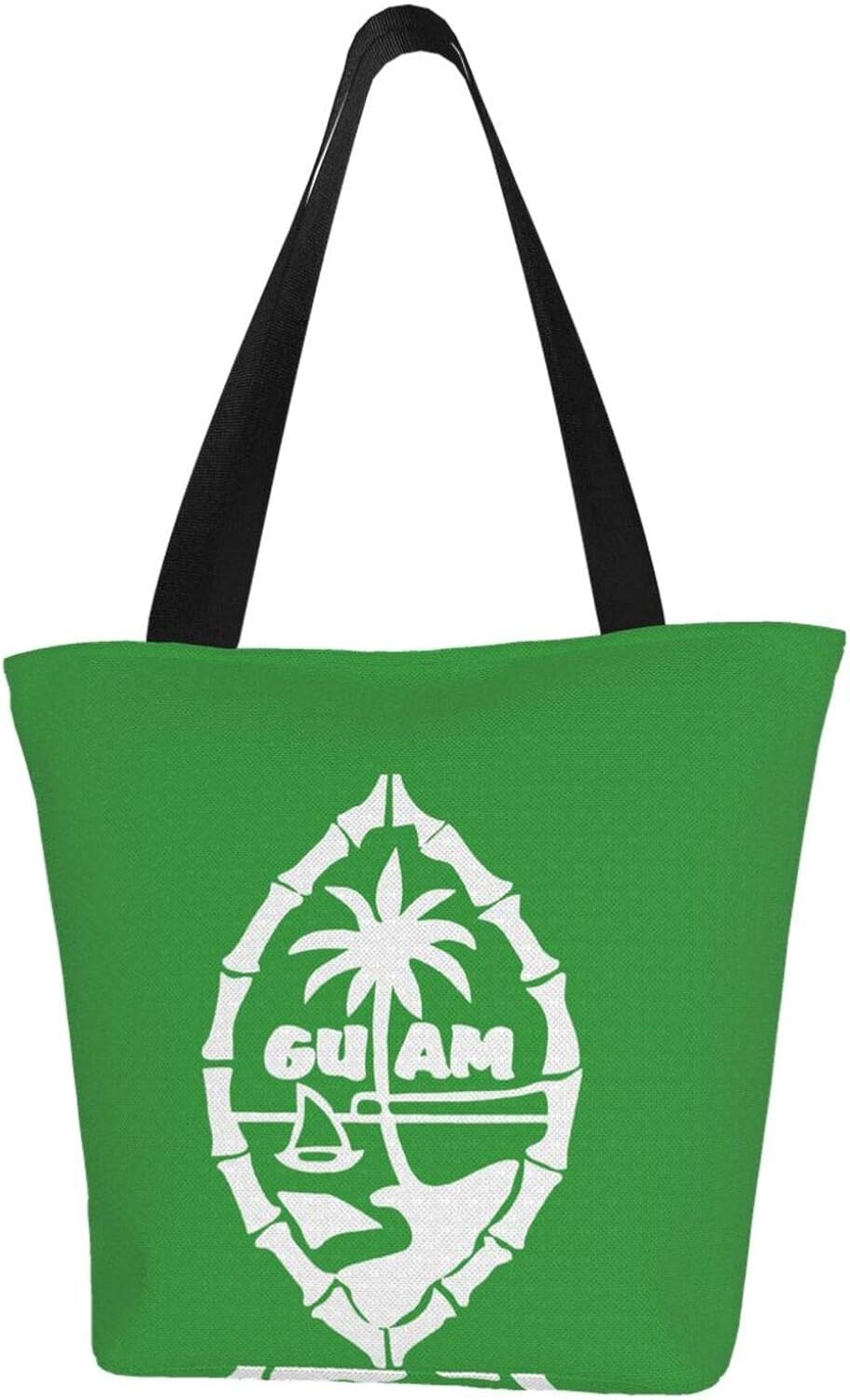 Guam Flag Womens Canvas Bag Strong Shoulder Bag For Work