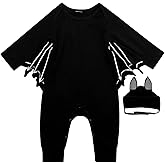 Wosixima Infant Boys Girls Halloween Costume, Cosplay Clothes for Babys, Batsuit Bodysuit