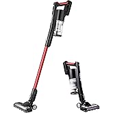 Eureka Lightweight Cordless Vacuum Cleaner, Rose Red, NEC101 | Rechargeable, Lightweight, Powerful Suction, 5-Stage Cyclone F