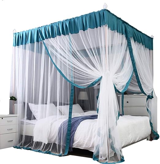 blue bed tent