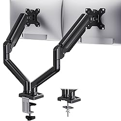 HUANUO Dual Monitor Mount for 2 Monitors up to 32