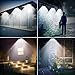 Litom Solar Lights Outdoor with Adjustable Lighting Time, 30 LED Solar Motion Sensor Lights Wireless Solar Powered Security Lights Waterproof Wall Lights for Garage, Yard, Front Door, Step(4 Pack)