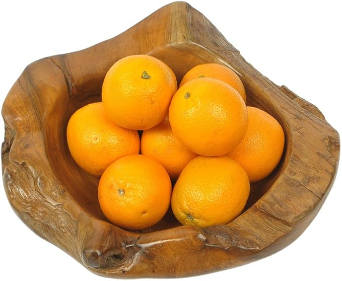 Amazon.de: wohnfreuden Teakholz Dekoschale massiv lasiert ca. 35 cm