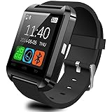 Pandaoo U8 Bluetooth Smart Watch for Android Smartphones - Black