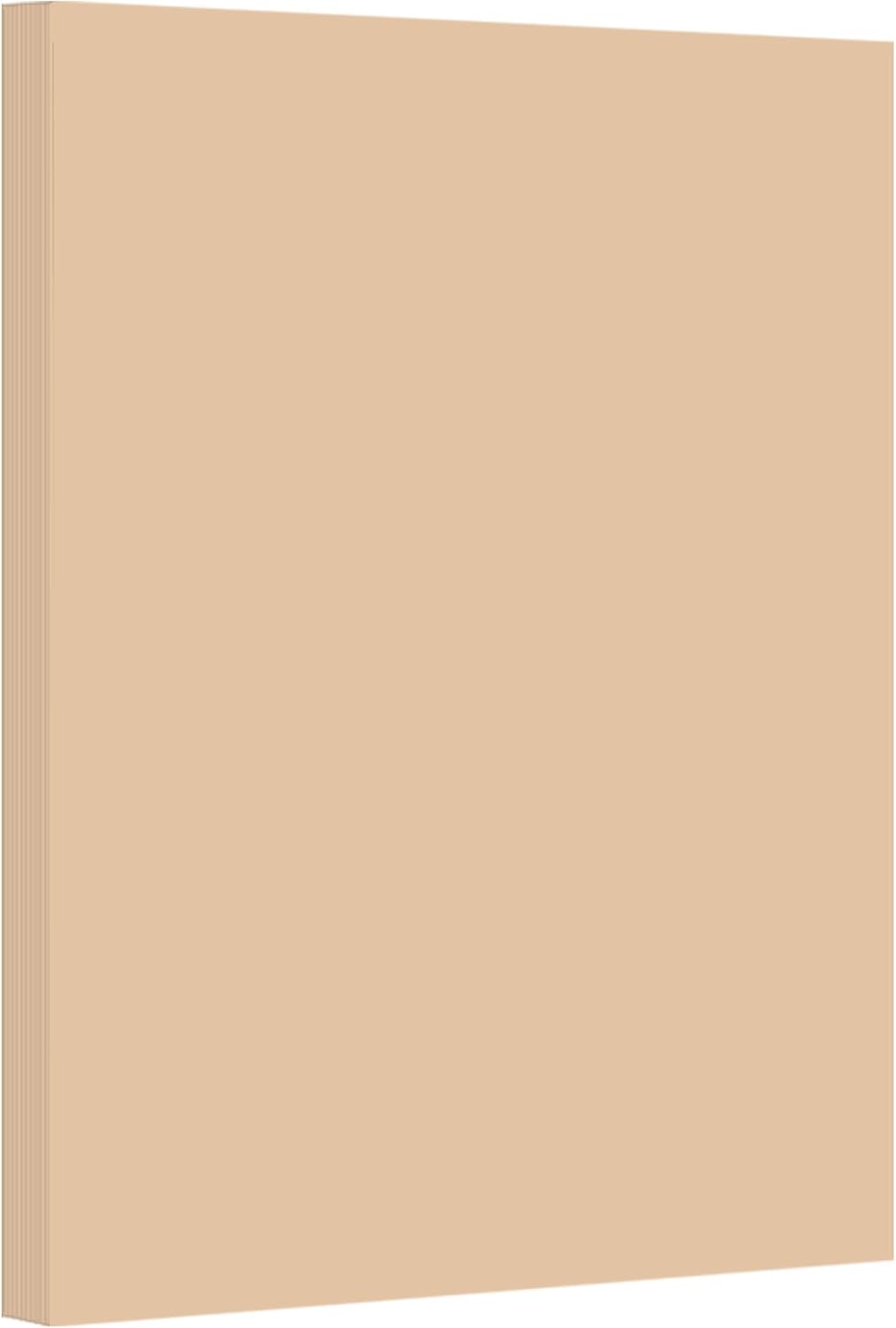 Cream Pastel Color Card Stock Paper, 67lb Cover Medium Weight Cardstock, for Arts & Crafts, Coloring, Announcements, Stationary Printing at School, Office, Home | 8.5 x 11 | 50 Sheets Per Pack : Office Products