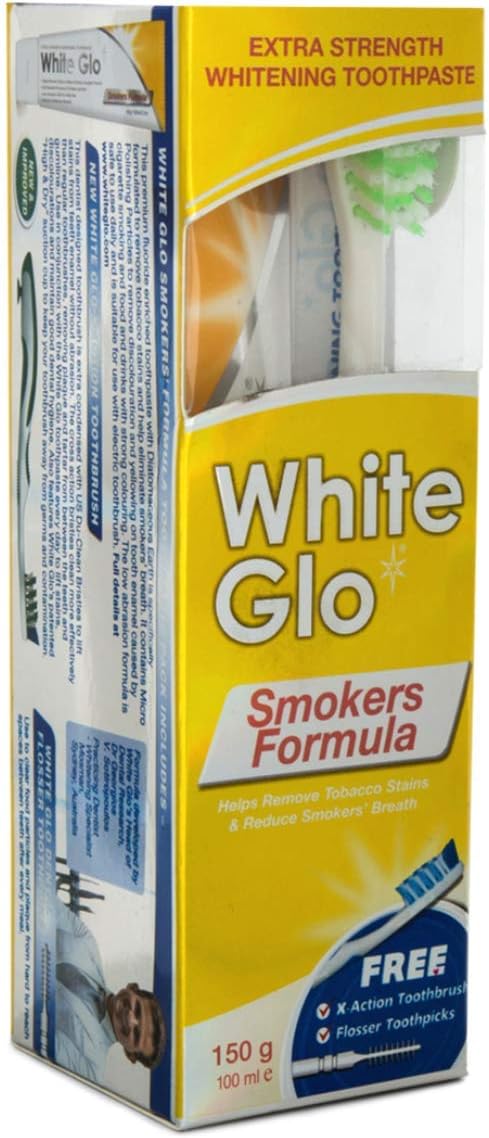 White Glo Smokers Formula Whitening Toothpaste Pack 150g (Pack of 2), 150 g (Pack of 2) - Image 4